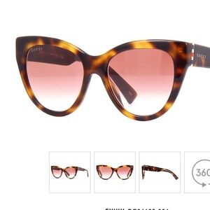 Gucci Tortoise Cat Eye Sunglasses